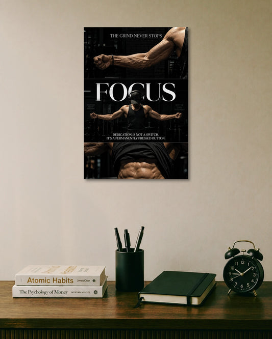 Focus Gym Motivation Poster poster artwork