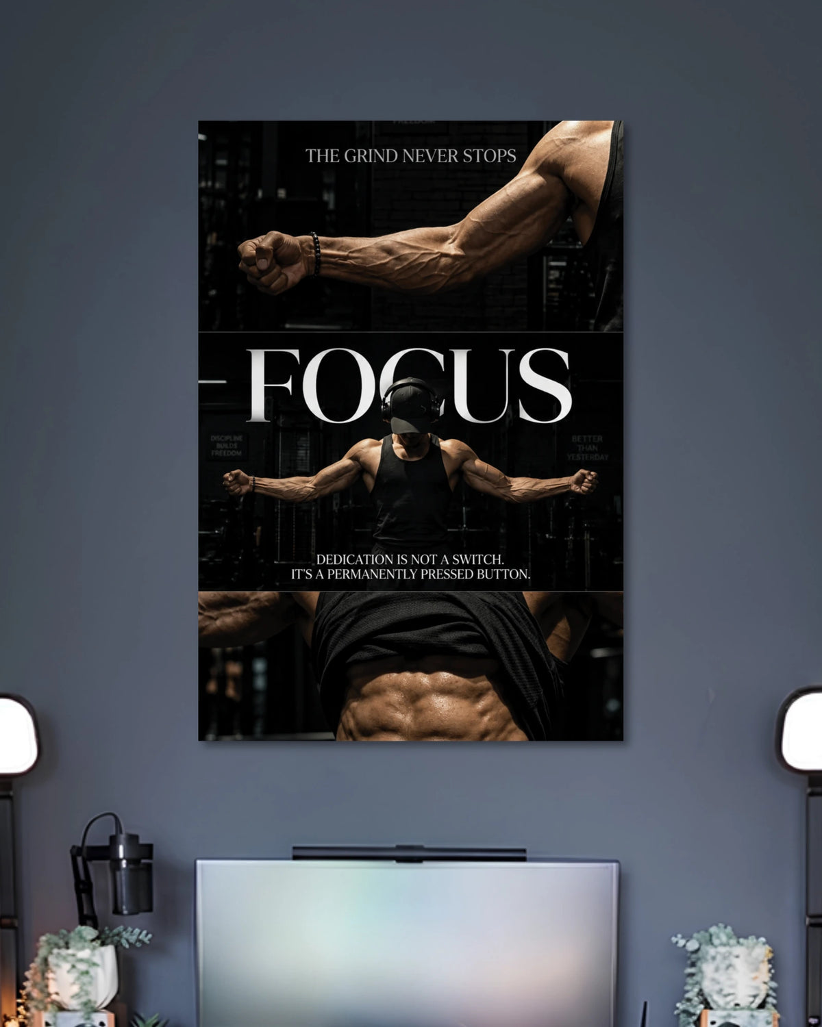 Alternative artwork featuring Focus Gym Motivation Poster
