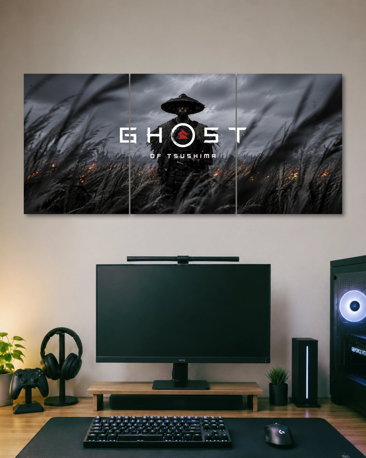 Ghost of Tsushima 3 Split Poster Set three-panel artwork 1