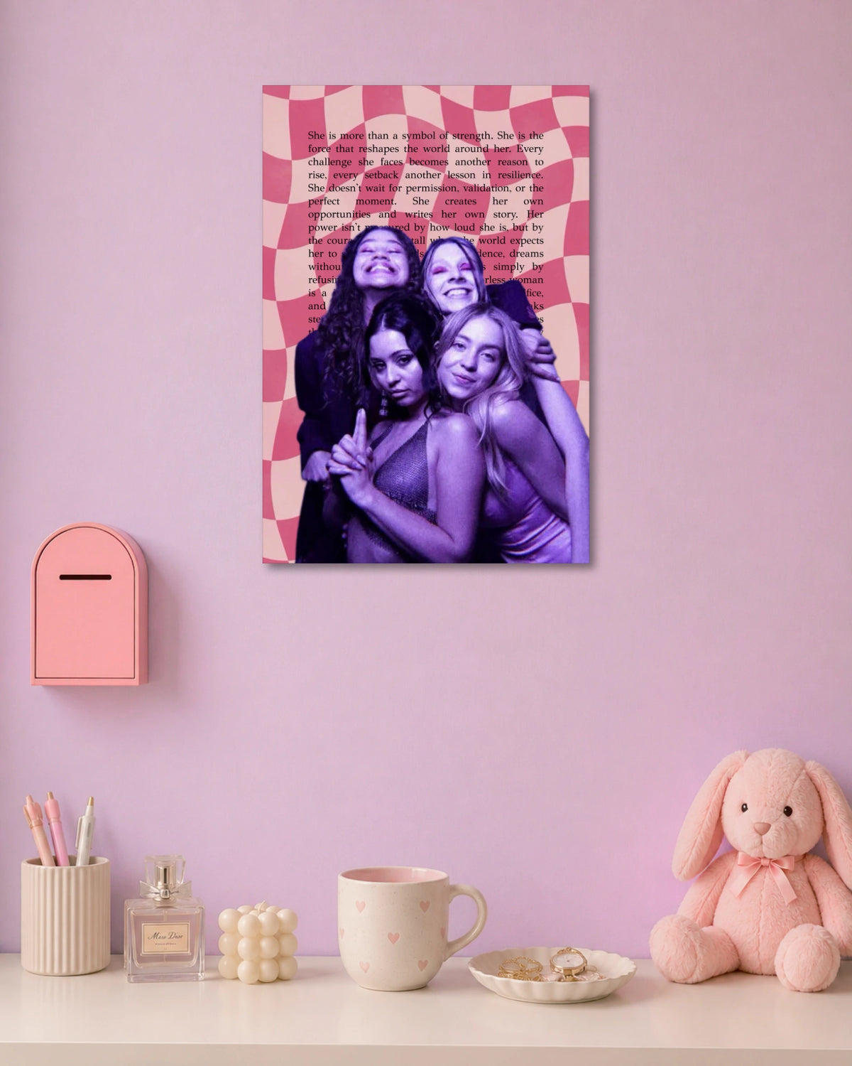 Girls Power Aesthetic Poster artwork with detailed composition 1