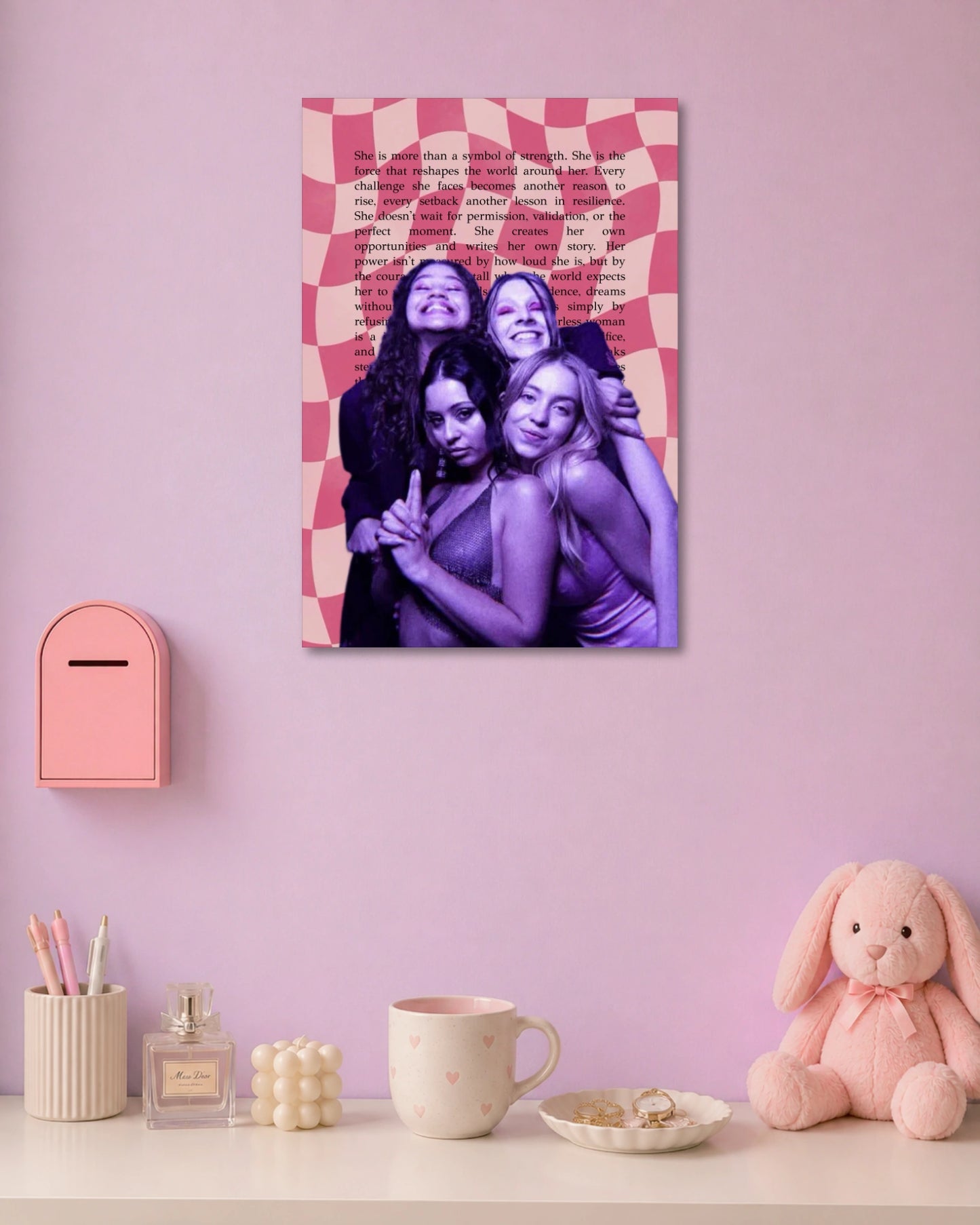 Girls Power Aesthetic Poster artwork with detailed composition 1