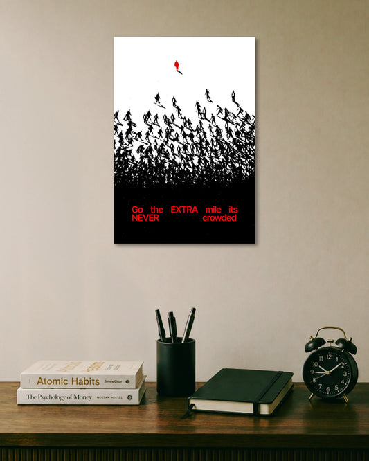 Go the Extra Mile Motivation Poster poster artwork