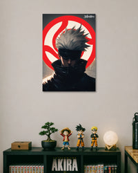 Gojo Satoru Minimal Poster artwork with detailed composition 1