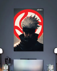 Gojo Satoru Minimal Poster artwork with detailed composition 2