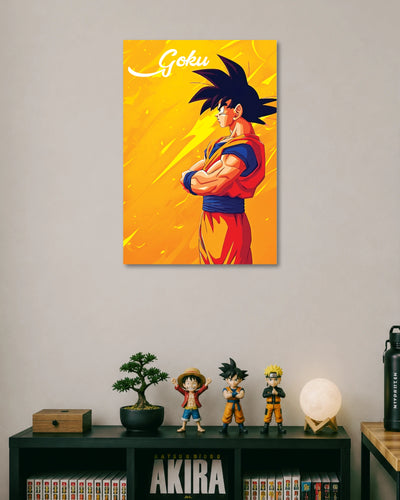 Goku Dragon Ball Z Orange Anime Poster poster artwork
