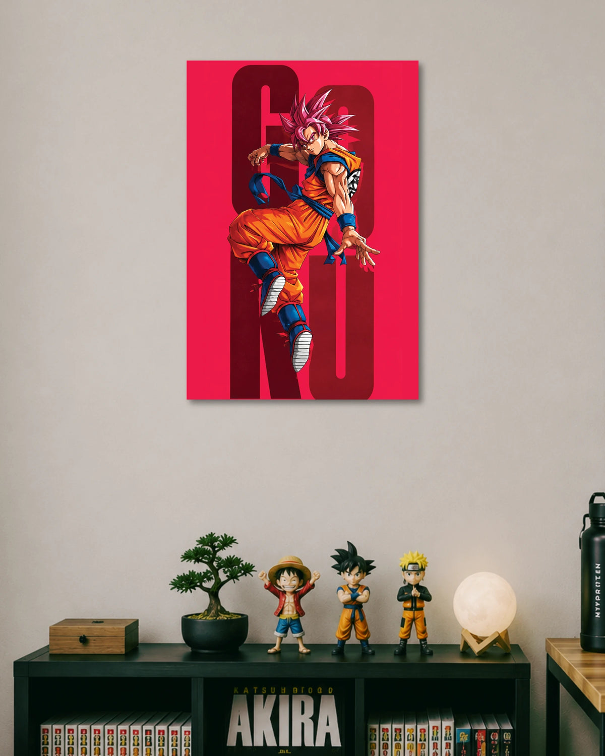 Goku Super Saiyan God Red Aura Character Poster poster artwork