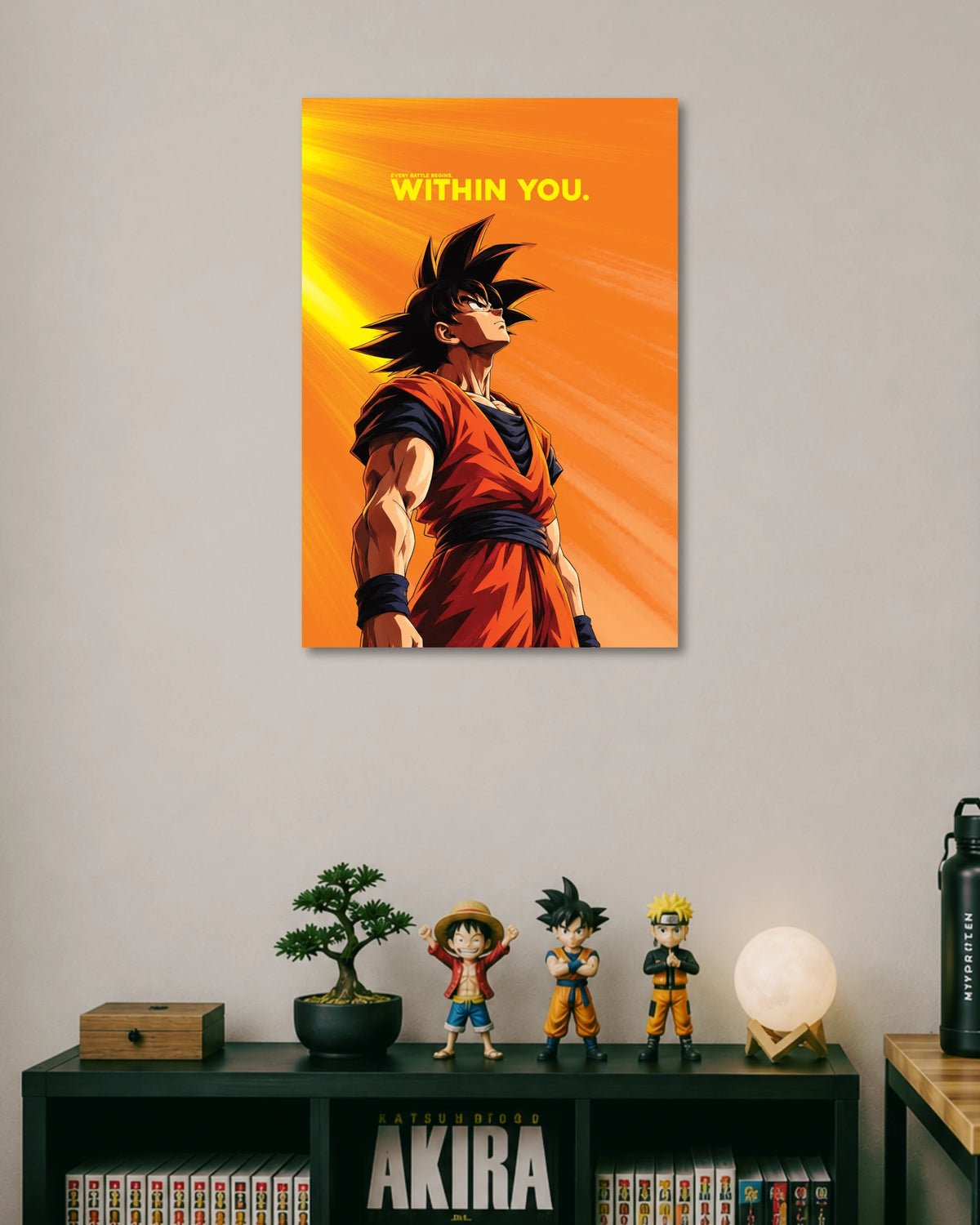 Goku Within You Dragon Ball Z Anime Motivation Poster poster artwork
