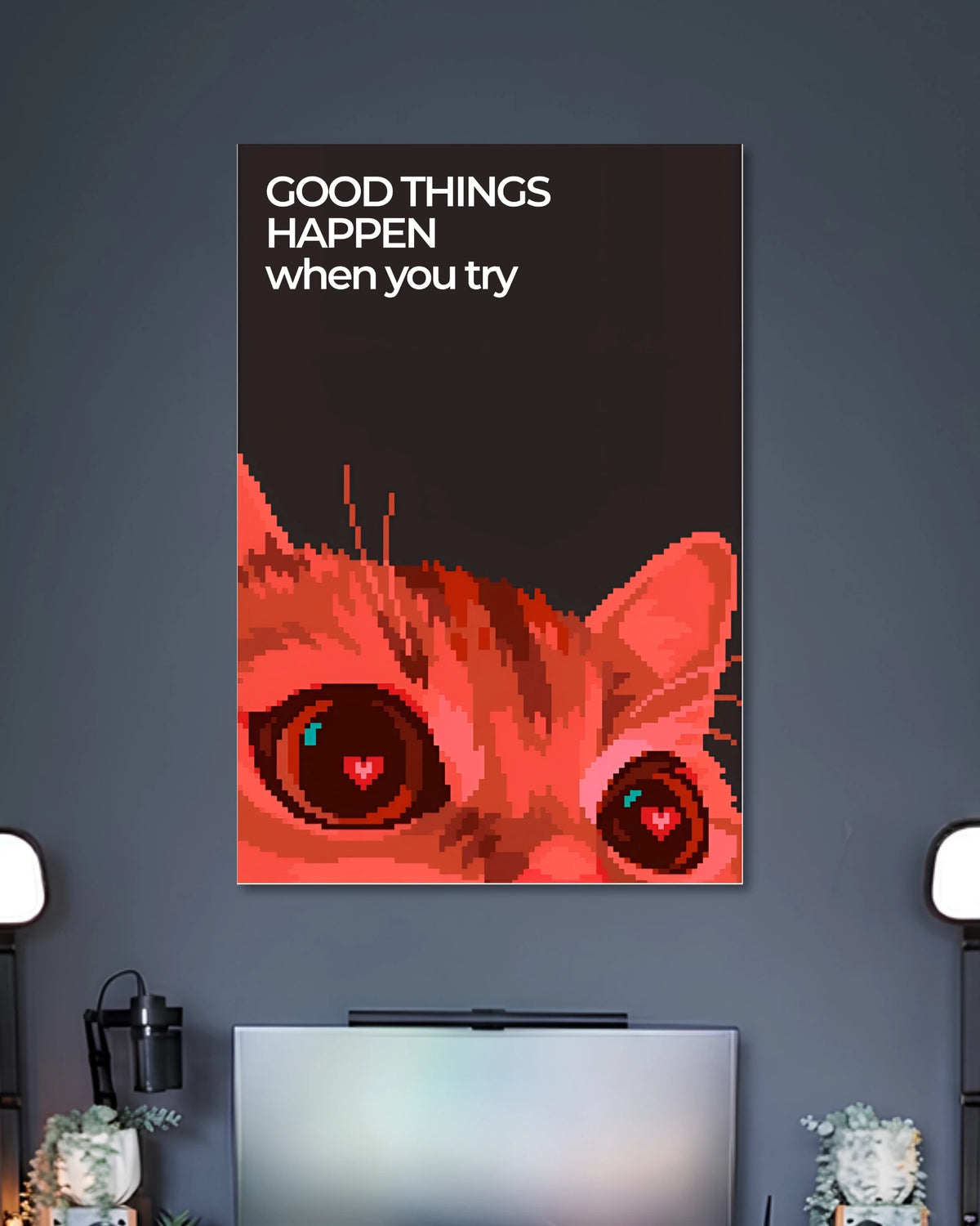 Alternative artwork featuring Good Things Happen When You Try Cat Poster