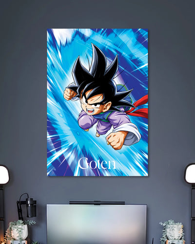 Alternative artwork featuring Goten Blue Energy Dragon Ball Poster