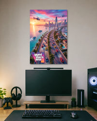 Grand Theft Auto Coastal City Poster poster artwork