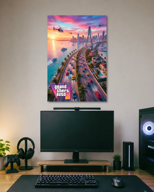 Grand Theft Auto Coastal City Poster poster artwork