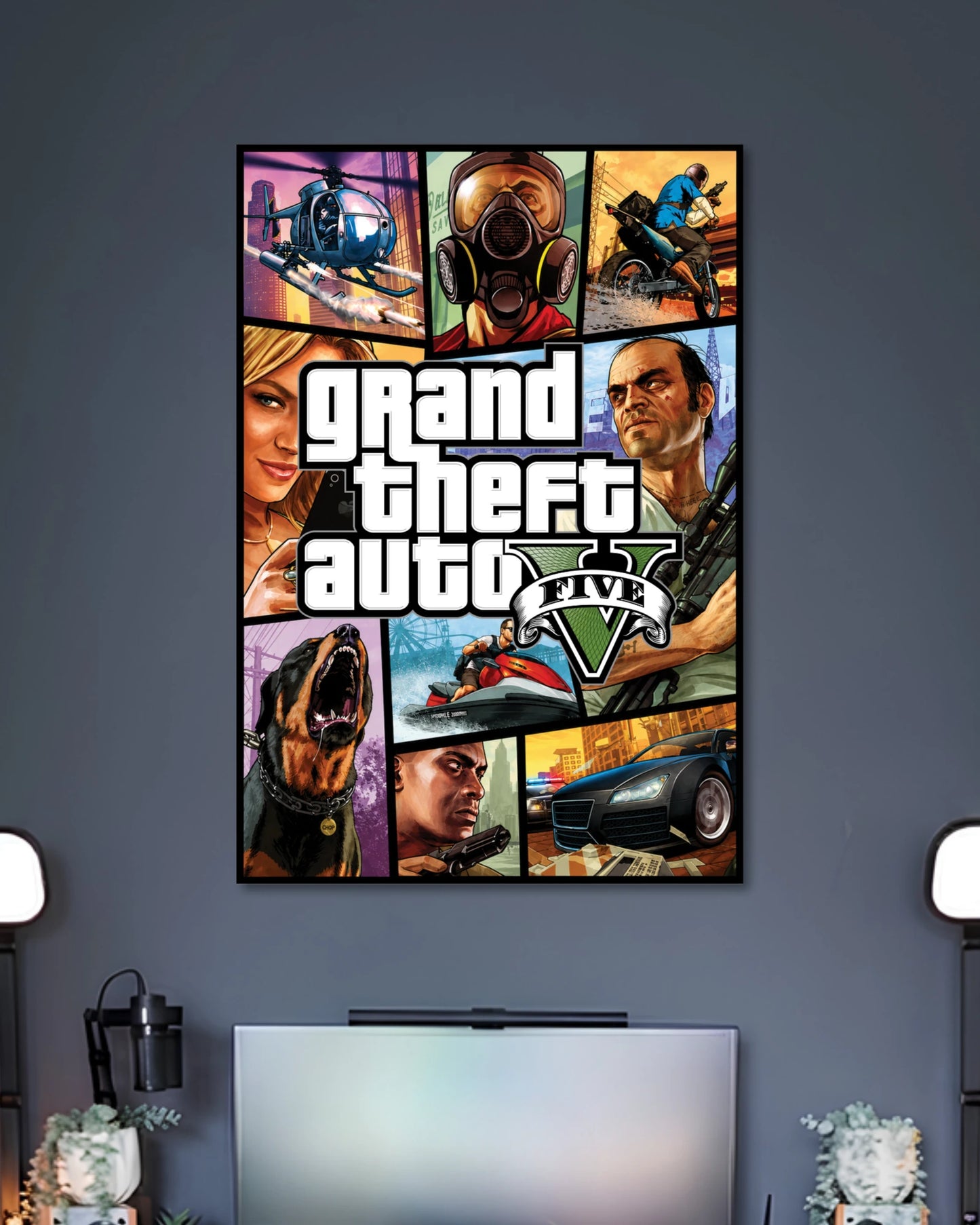 Alternative artwork view of Grand Theft Auto V Cover Art Poster