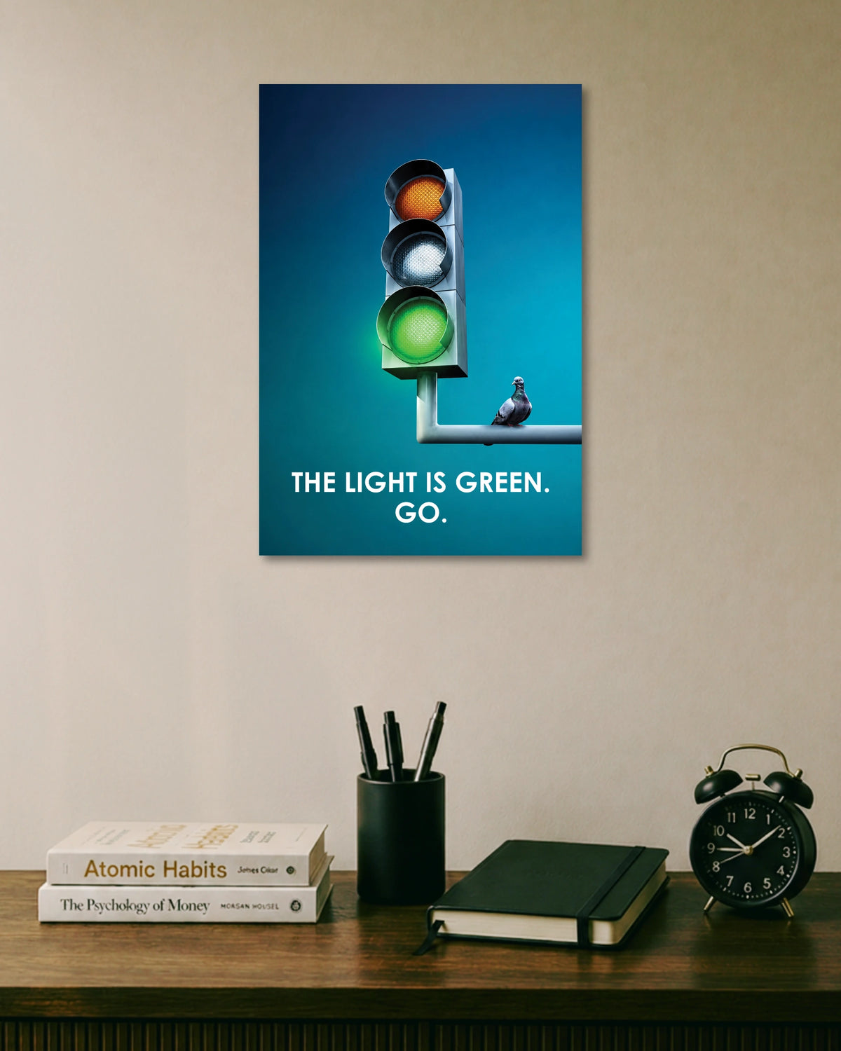 The Light Is Green Go Poster artwork with bold detailed composition 1