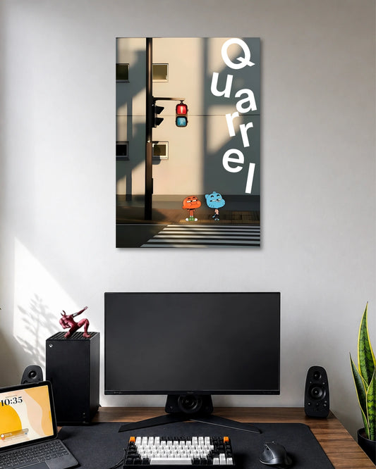 Gumball and Darwin Street Scene Poster poster artwork
