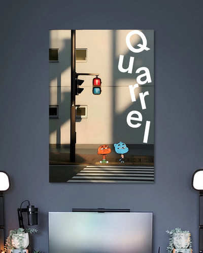 Alternative artwork featuring Gumball and Darwin Street Scene Poster