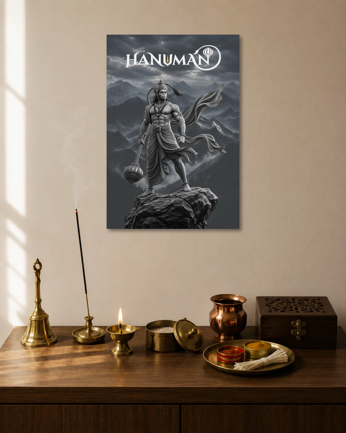 Hanuman Mountain Warrior Poster poster artwork