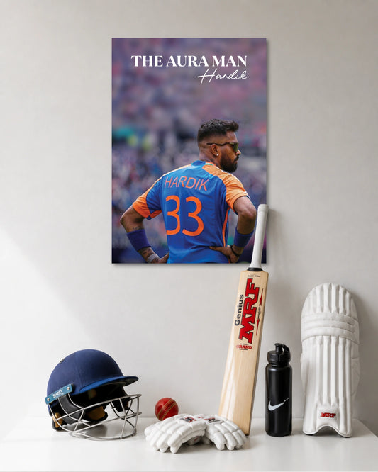 Hardik Pandya Aura Man Poster premium artwork 1