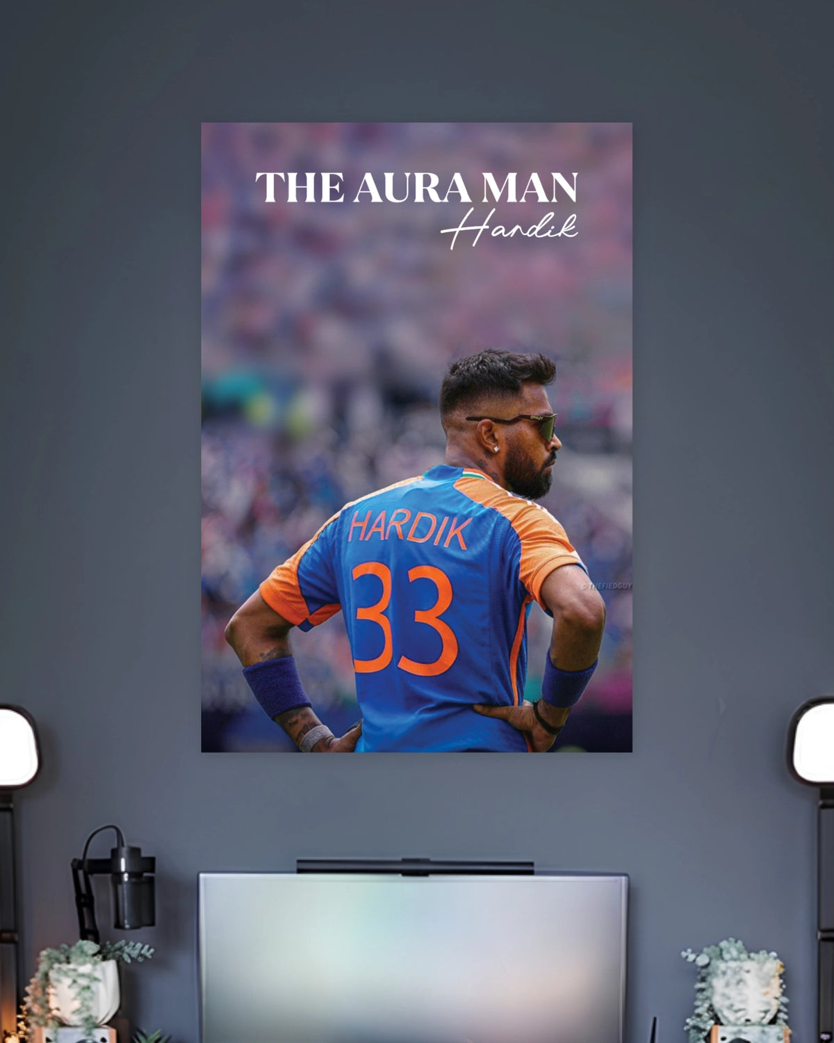 Hardik Pandya Aura Man Poster premium artwork 2