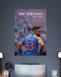 Hardik Pandya Aura Man Poster premium artwork 2