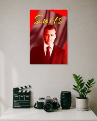 Harvey Specter Suits Red Poster poster artwork