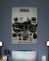 Honda CB350 Classic Rider Essentials Poster