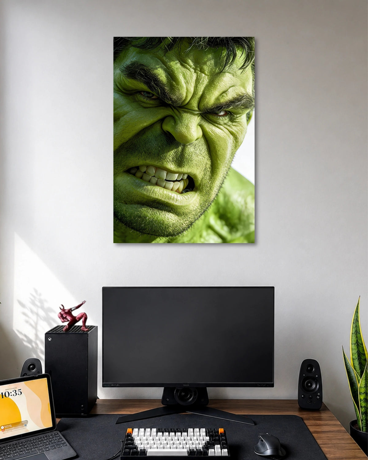 Hulk Angry Close Up Marvel Poster poster artwork