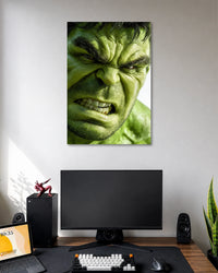Hulk Angry Close Up Marvel Poster poster artwork