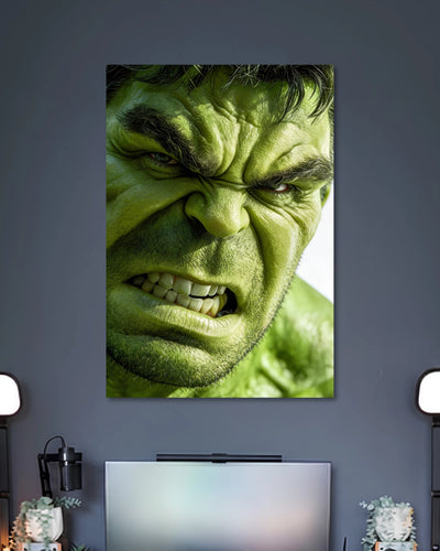 Alternative artwork featuring Hulk Angry Close Up Marvel Poster