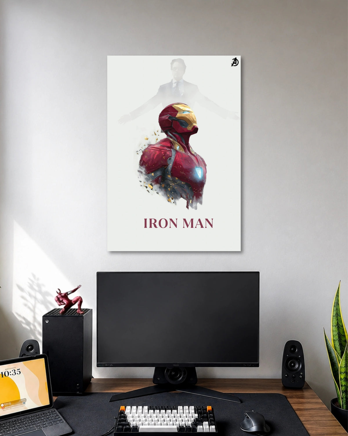 Iron Man Minimal Poster artwork with detailed composition 1