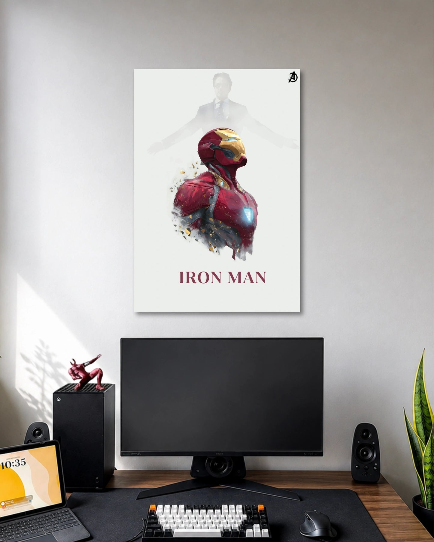 Iron Man Minimal Poster artwork with detailed composition 1