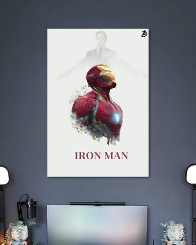 Iron Man Minimal Poster artwork with detailed composition 2