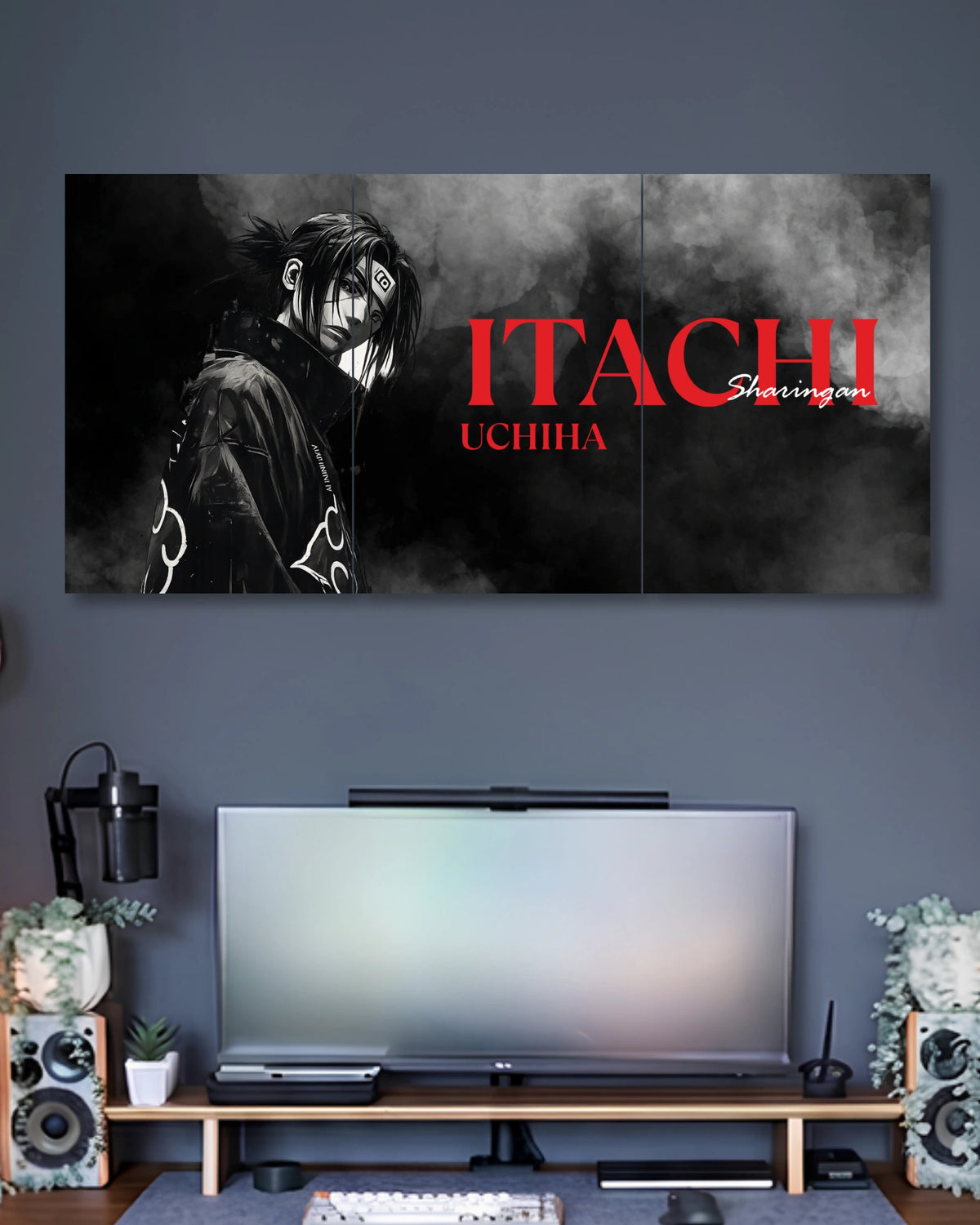 Three-panel Itachi Sharingan 3 Piece Poster Set artwork featuring premium detailed design 2