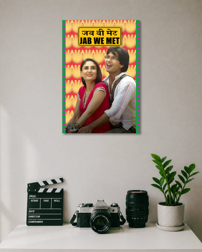 Jab We Met Geet & Aditya Poster artwork with bold detailed composition 1