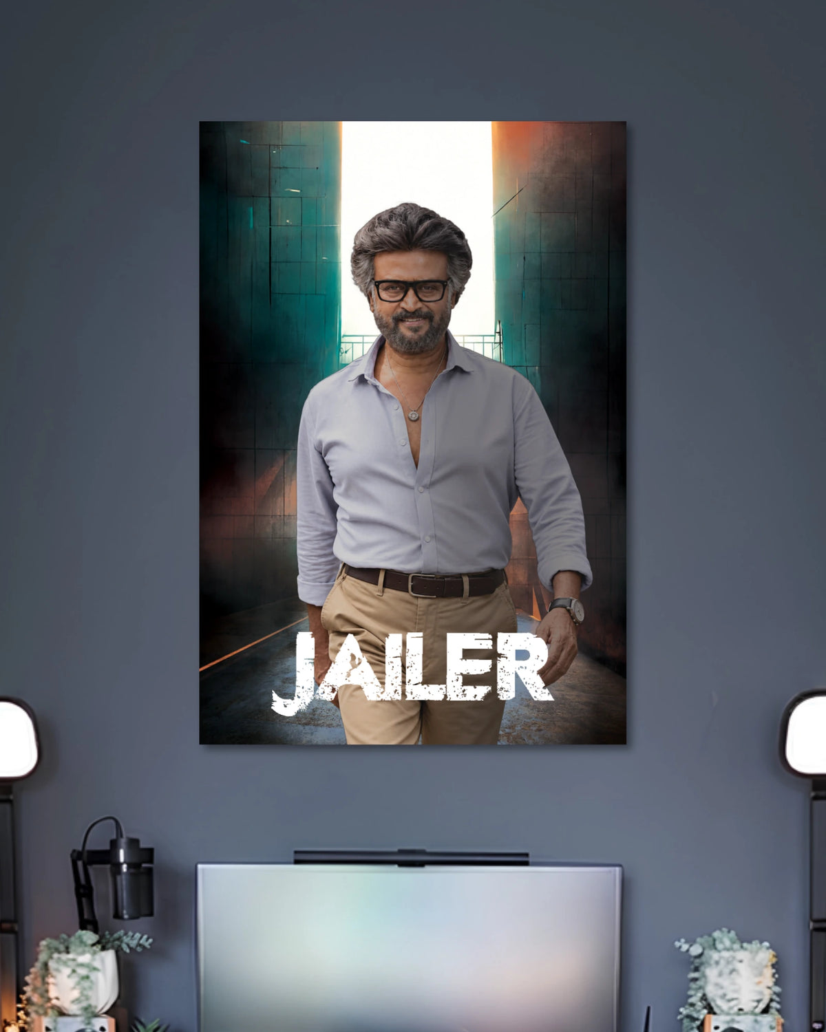 Alternative artwork featuring Jailer Rajinikanth Urban Mass Portrait Poster