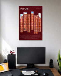 Jaipur Hawa Mahal Pink City Poster poster artwork