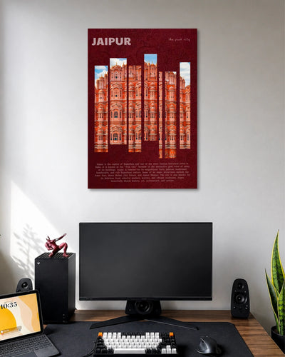 Jaipur Hawa Mahal Pink City Poster poster artwork