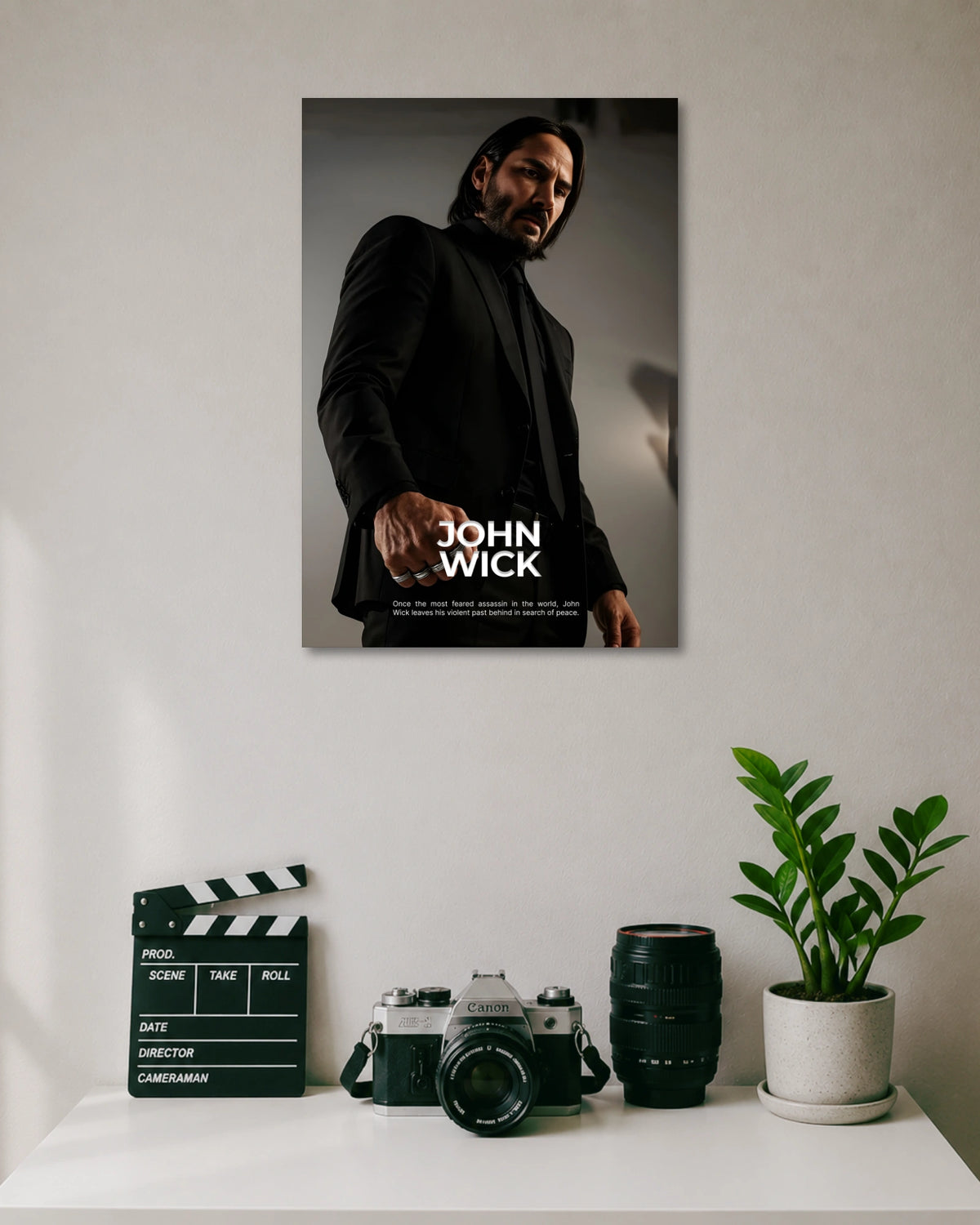 John Wick Baba Yaga Poster artwork with bold detailed composition 1