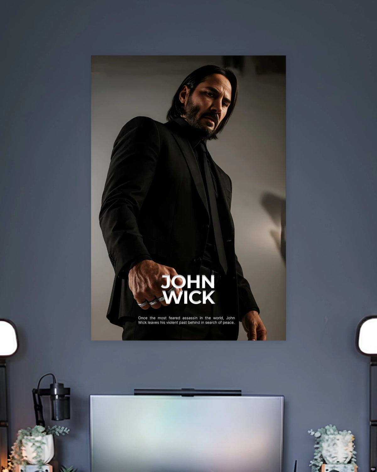 John Wick Baba Yaga Poster artwork with bold detailed composition 2