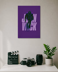 John Wick Purple Minimalist Movie Poster poster artwork