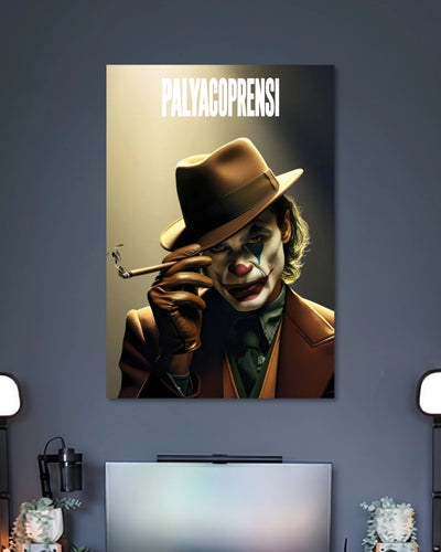 Alternative artwork featuring Joker Hat Smoking Portrait Poster