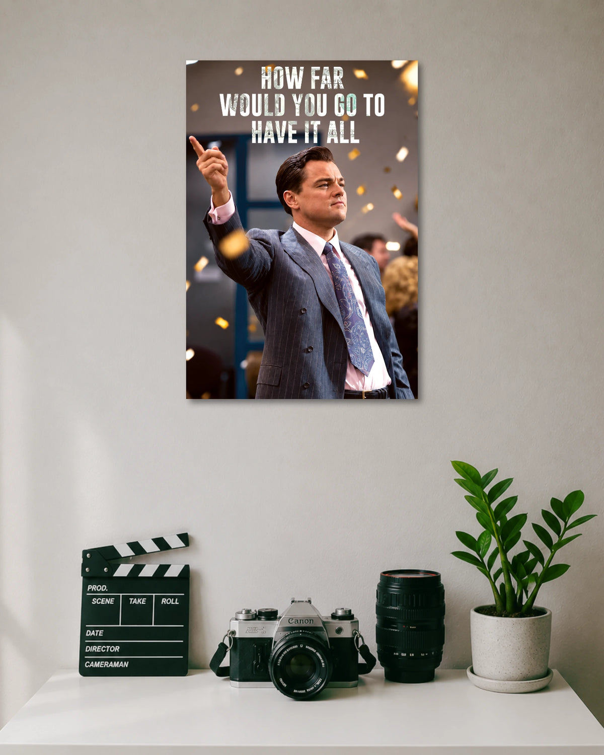 Jordan Belfort Wolf of Wall Street Ambition Poster poster artwork