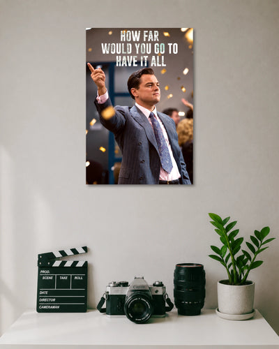 Jordan Belfort Wolf of Wall Street Ambition Poster poster artwork