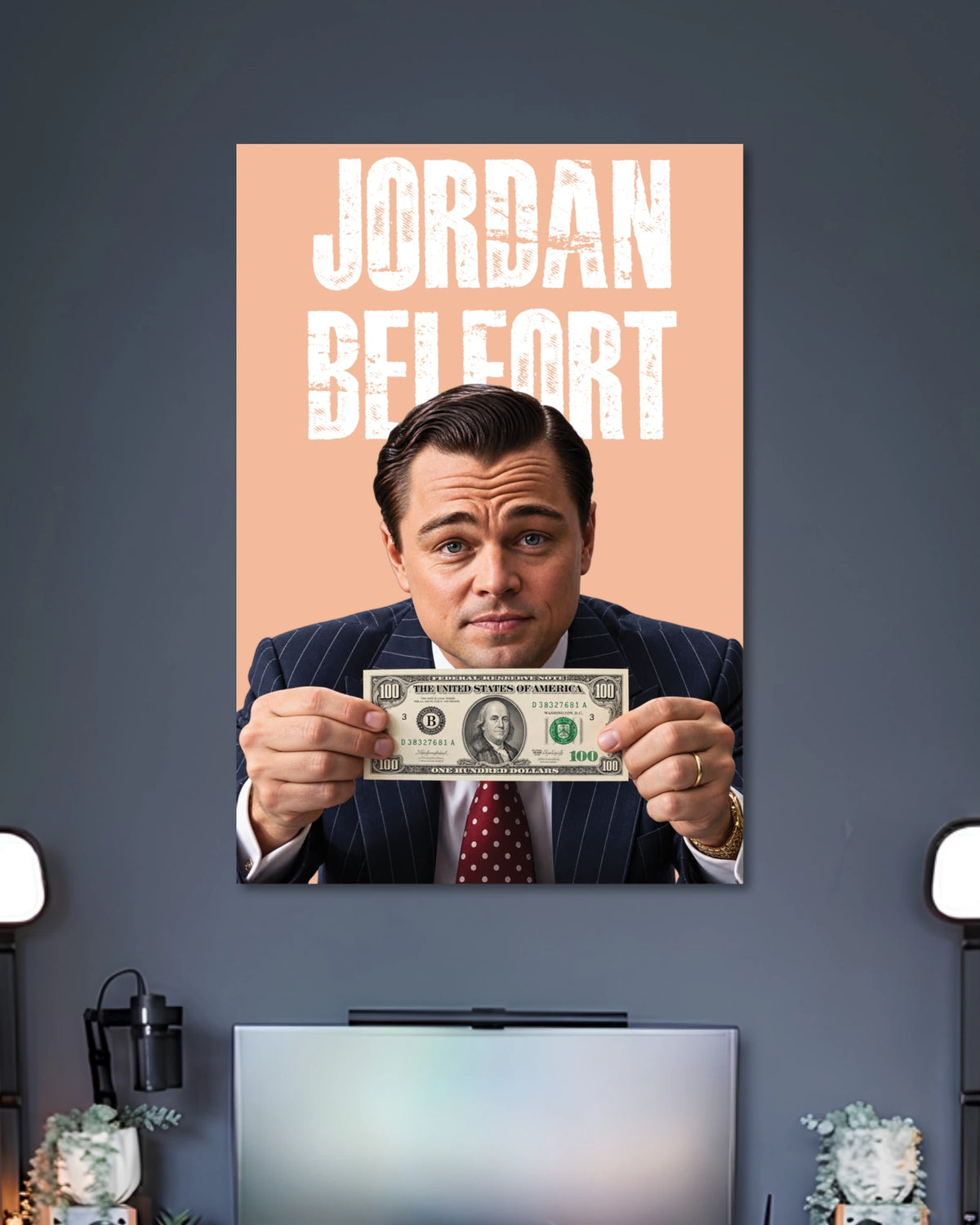 Alternative artwork featuring Jordan Belfort Wolf of Wall Street Money Poster