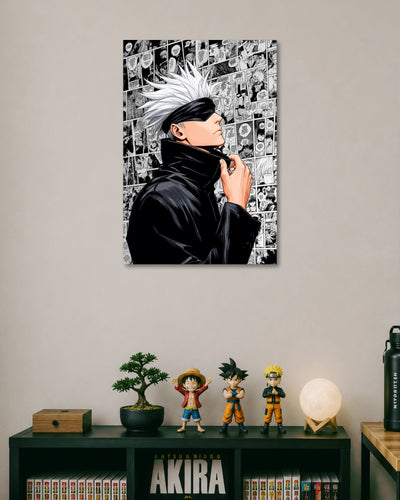 Jujutsu Kaisen Gojo Manga Collage Poster artwork