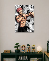 Jujutsu Kaisen Sukuna Manga Panel Poster artwork