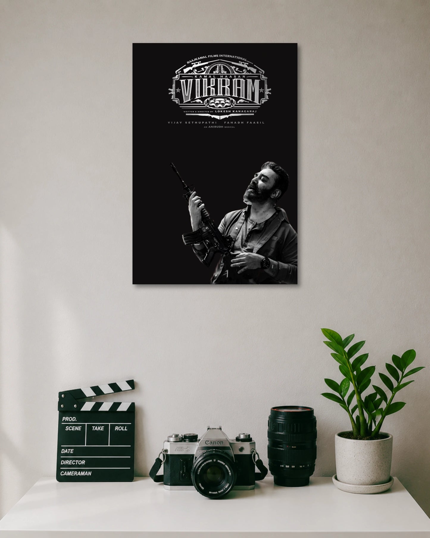Vikram Monochrome Poster premium artwork 1