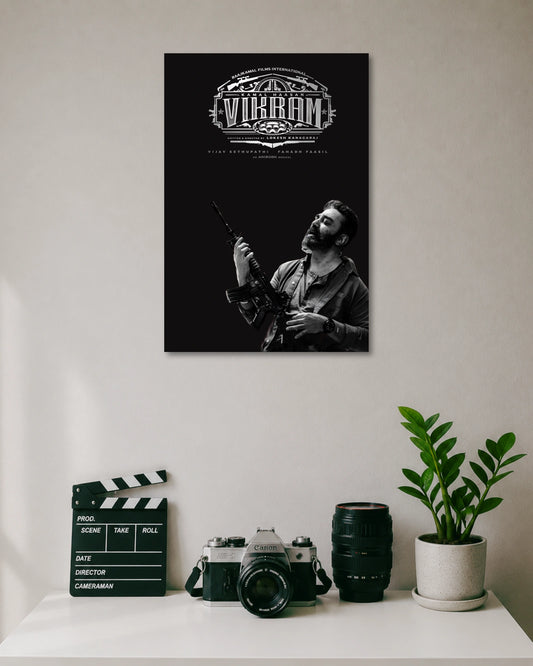 Vikram Monochrome Poster premium artwork 1