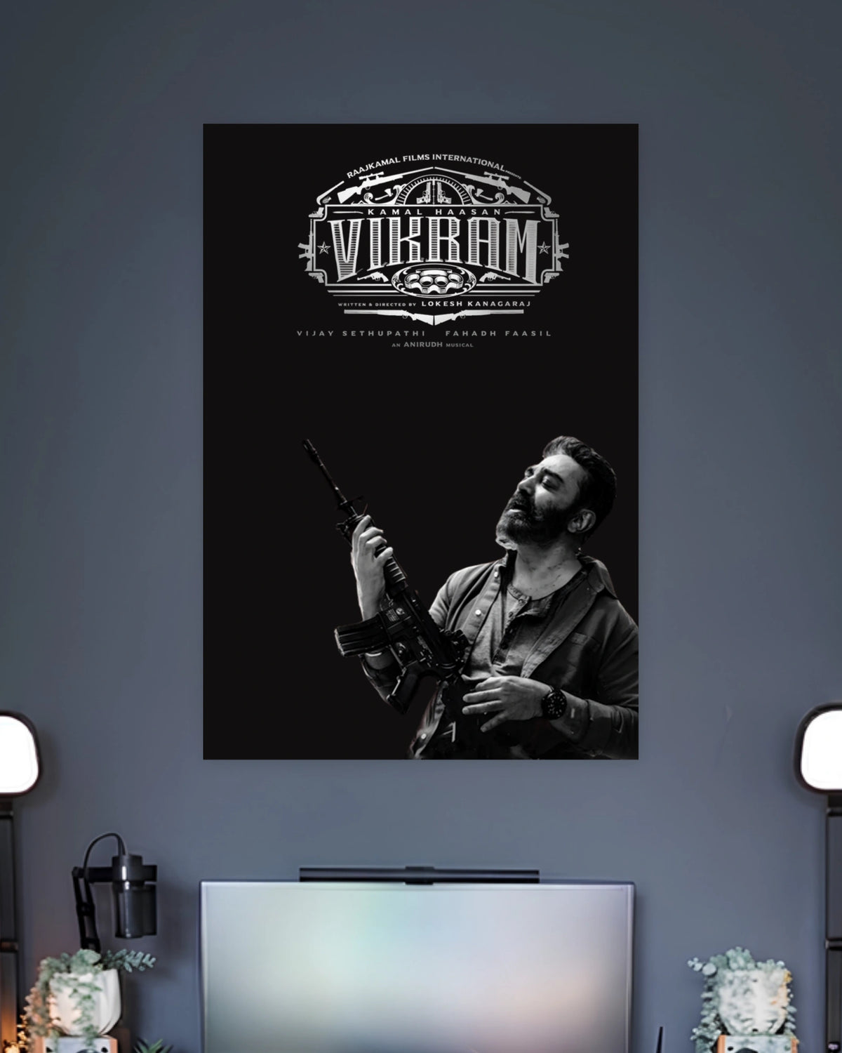Vikram Monochrome Poster premium artwork 2