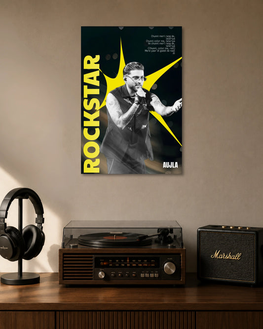 Karan Aujla Rockstar Music Poster poster artwork