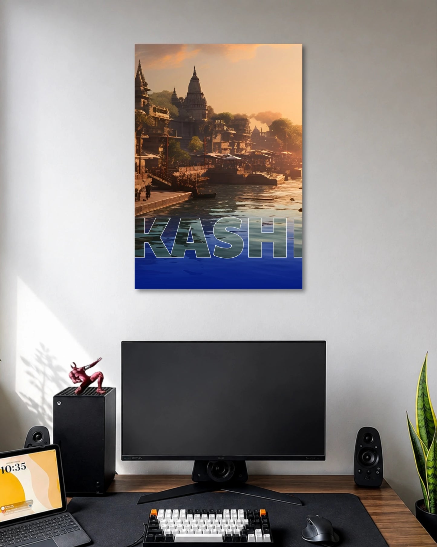 Kashi Ganga Ghat Sunset Poster poster artwork